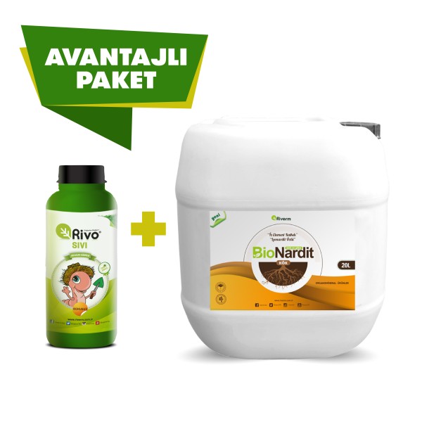 2Lİ SET - SIVI SOLUCAN GÜBRESİ 1L + BİO NARDİT KÖK 20L